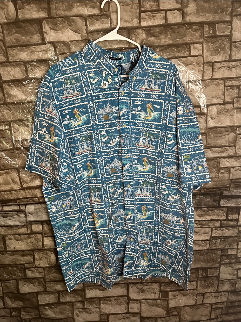 Rare Reyn Spooner Hawaiian Button Up Shirt Size 3XL